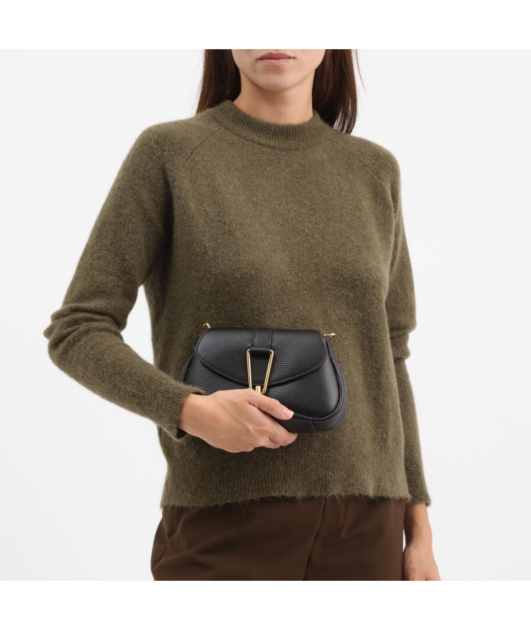 COCCINELLE Черная кожаная сумка через плечо, фото 2