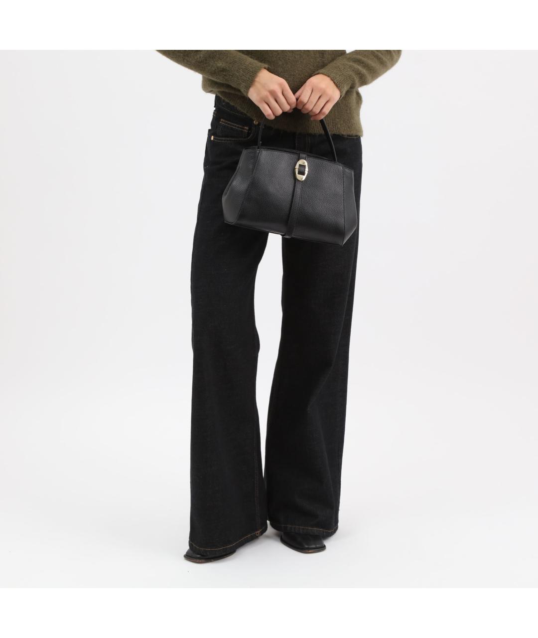 COCCINELLE Черная кожаная сумка через плечо, фото 2