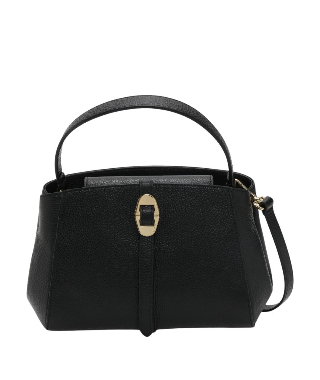 COCCINELLE Черная кожаная сумка через плечо, фото 1
