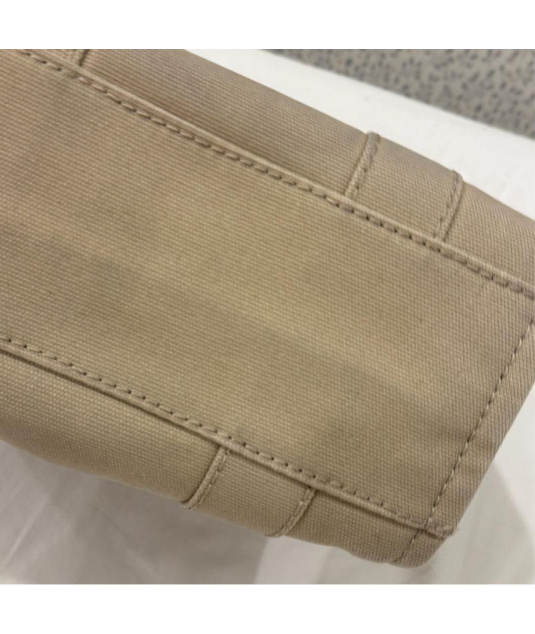 MARC JACOBS Бежевая тканевая сумка тоут, фото 5