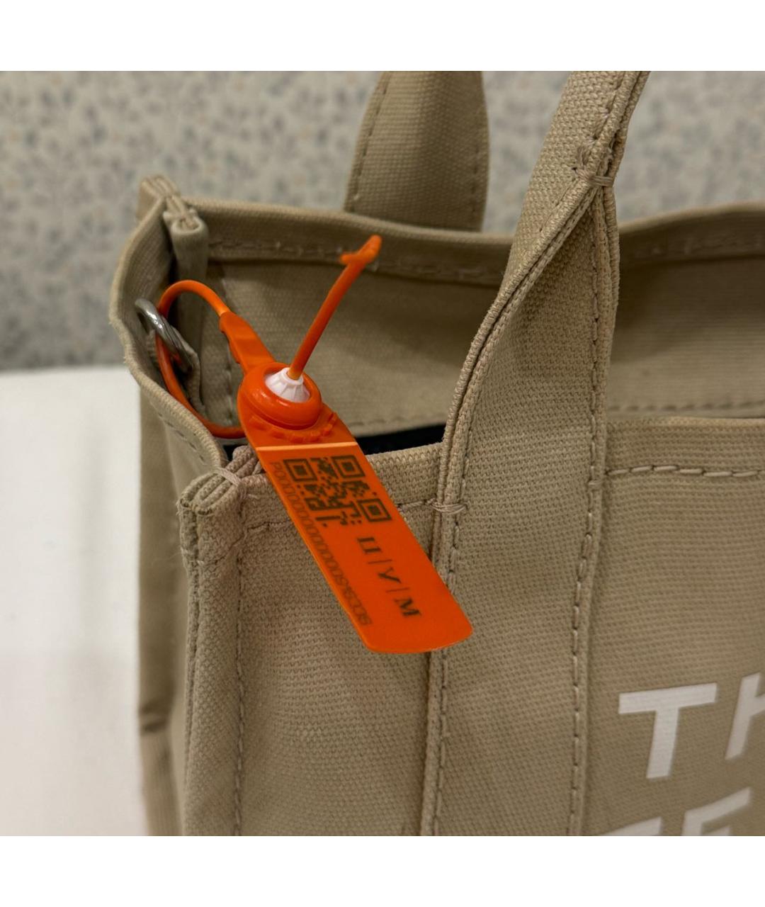 MARC JACOBS Бежевая тканевая сумка тоут, фото 7