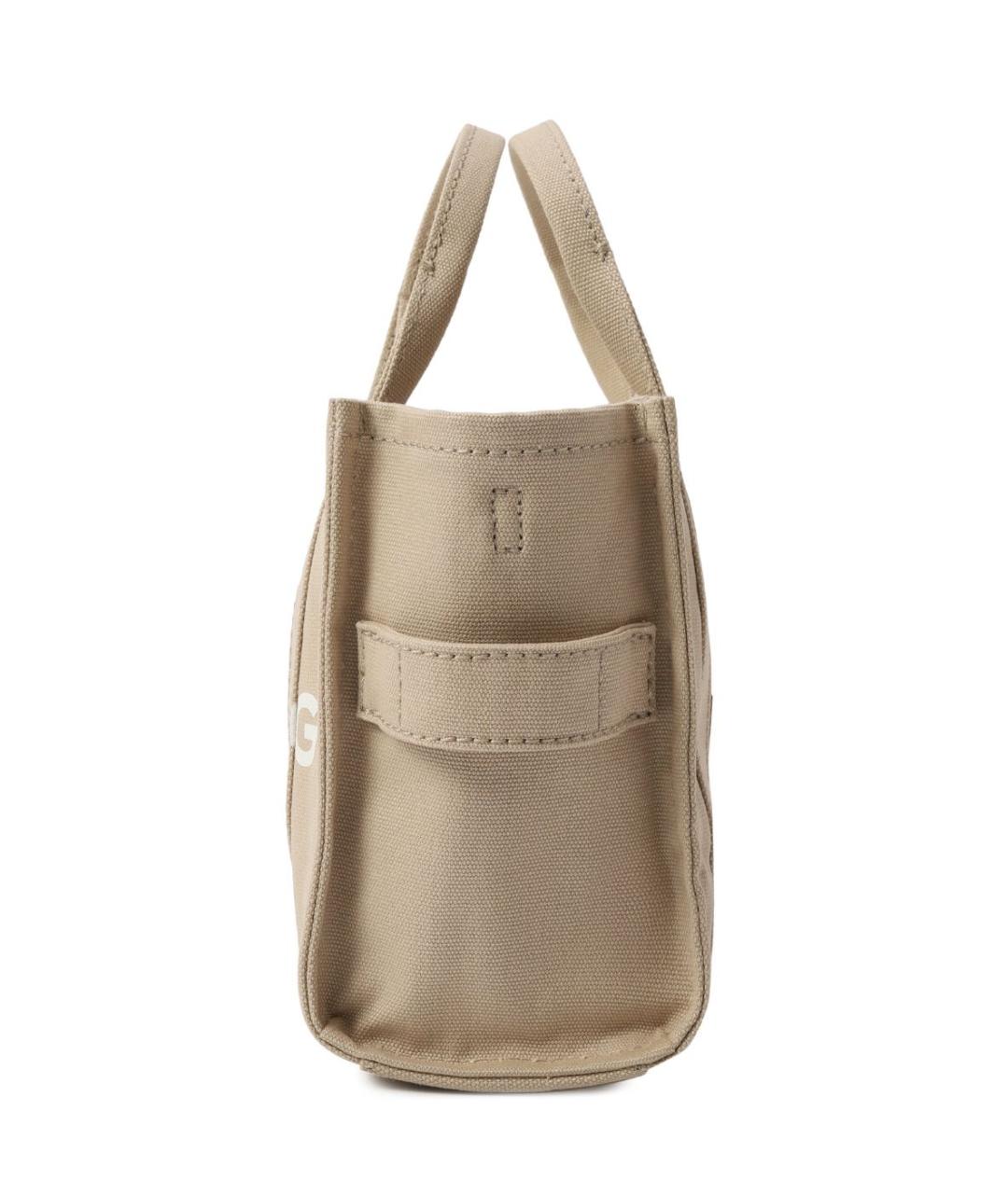 MARC JACOBS Бежевая тканевая сумка тоут, фото 2