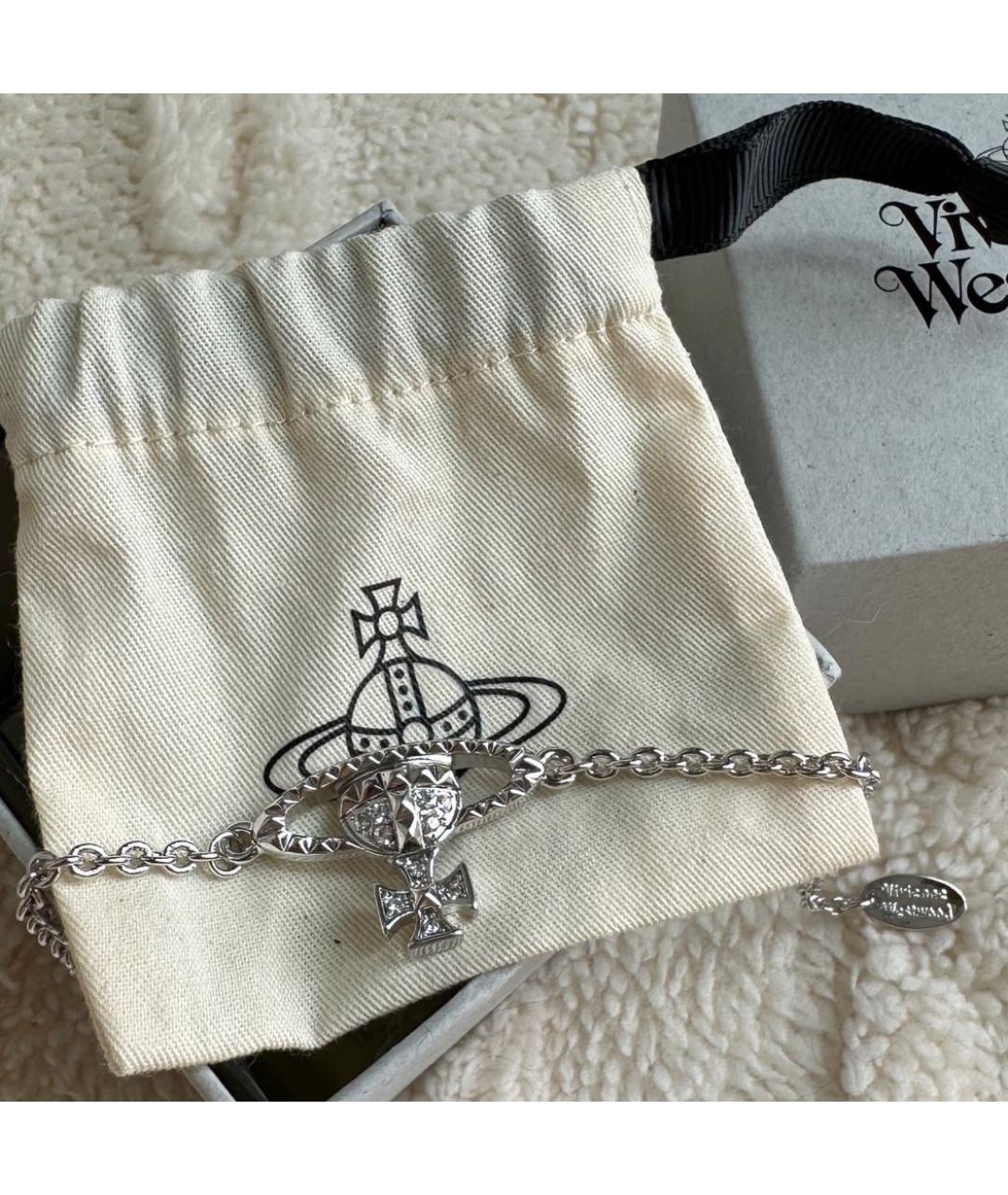 VIVIENNE WESTWOOD Серебрянный латунный браслет, фото 7