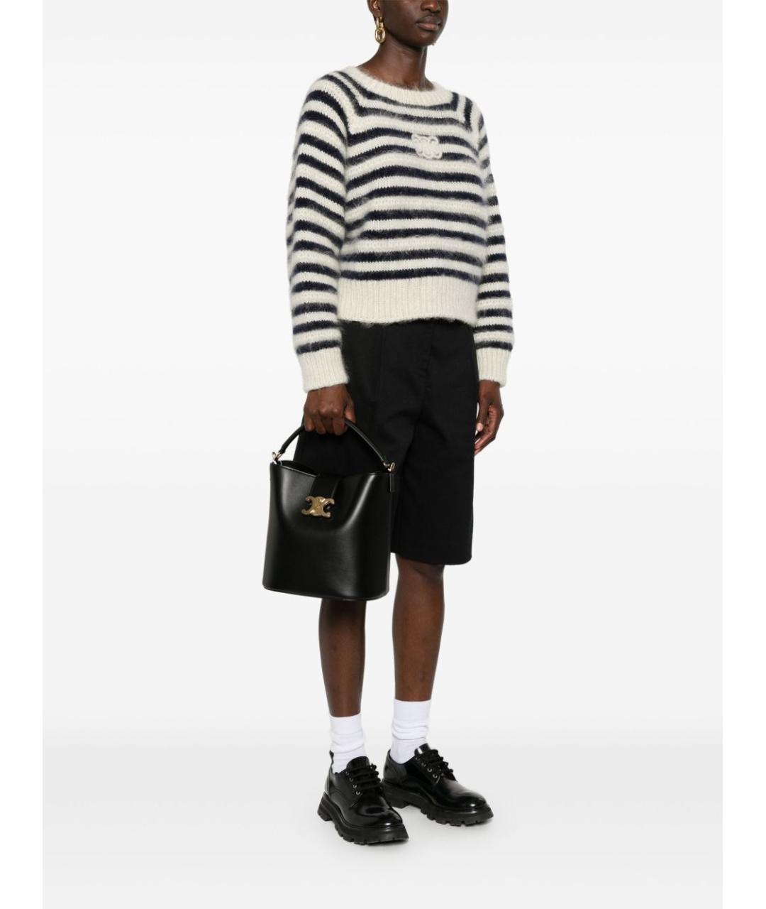 CELINE Черная кожаная сумка через плечо, фото 6