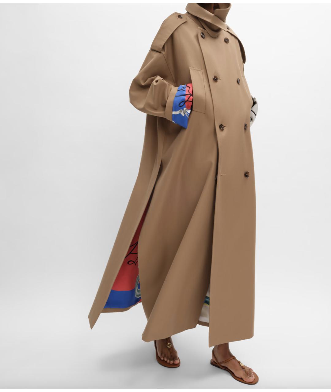 CELINE Бежевое шерстяное пальто, фото 2