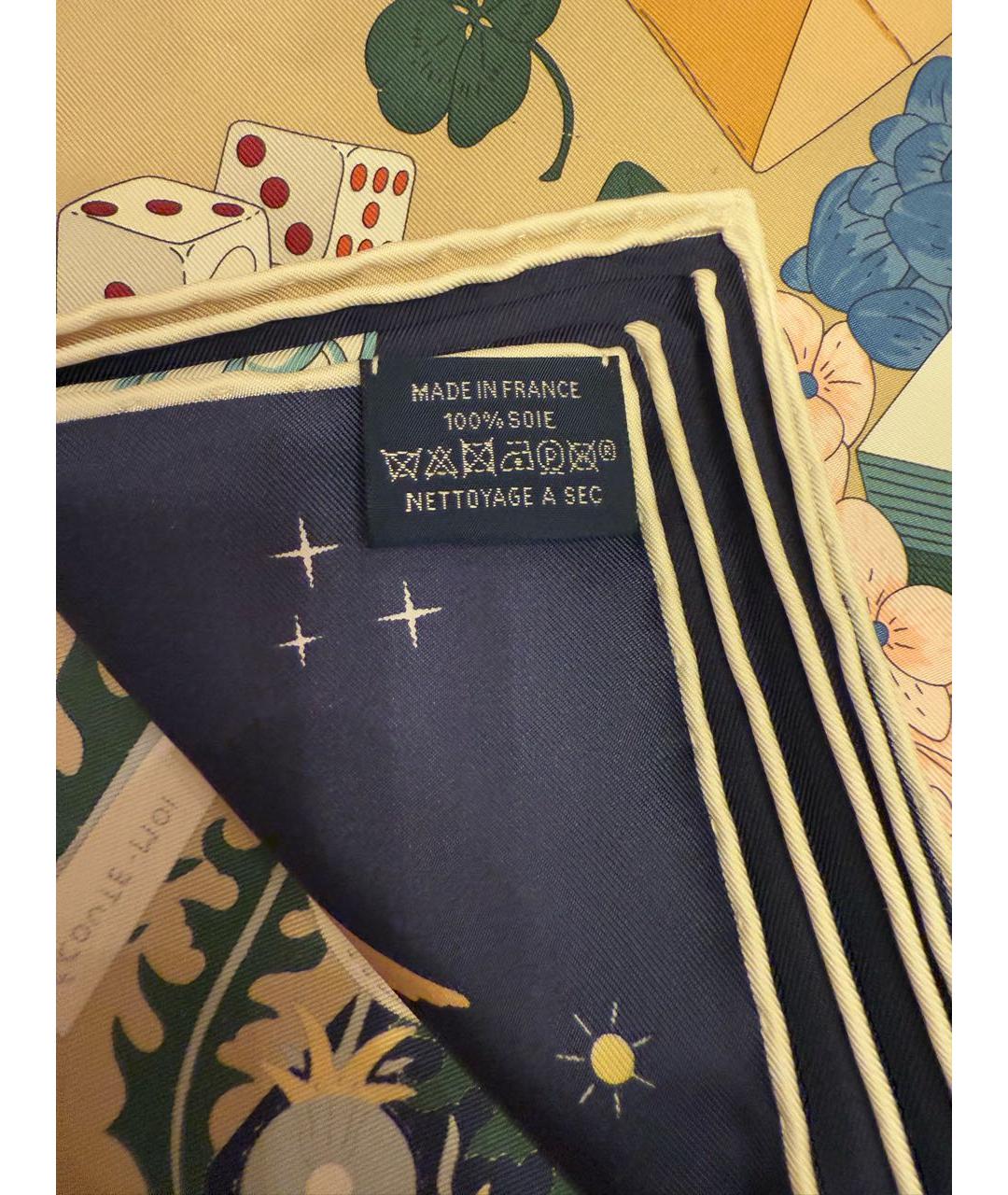 HERMES Мульти шелковый платок, фото 3