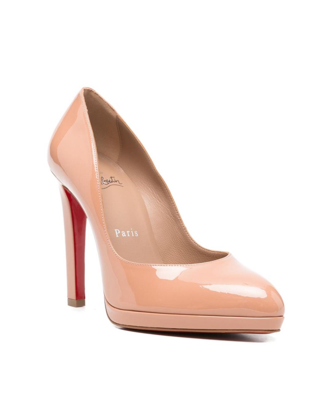 CHRISTIAN LOUBOUTIN Розовые туфли из лакированной кожи, фото 2