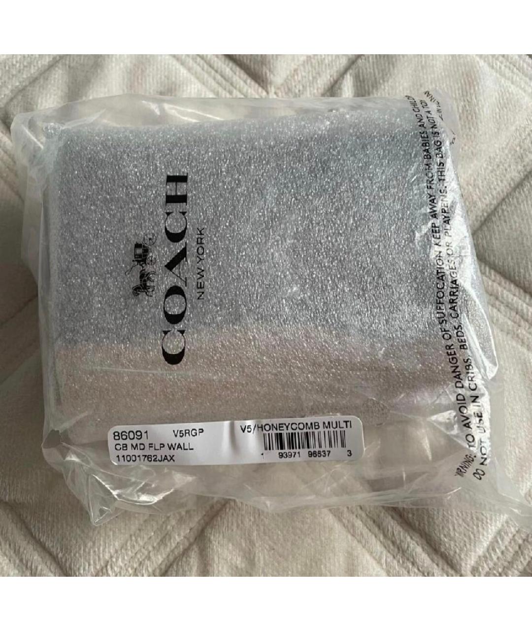 COACH Мульти кожаный кошелек, фото 8