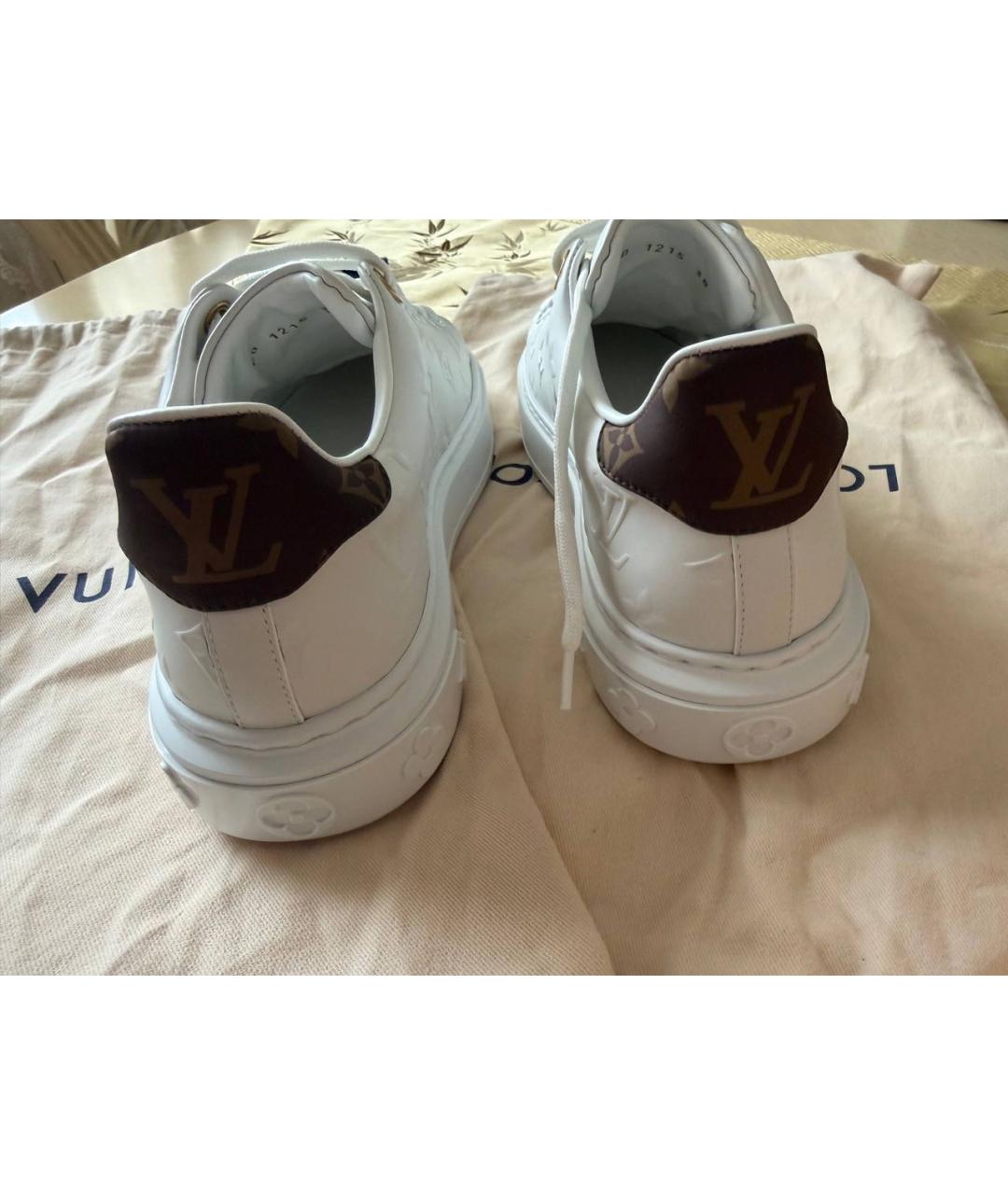 LOUIS VUITTON Белые кожаные кеды, фото 6