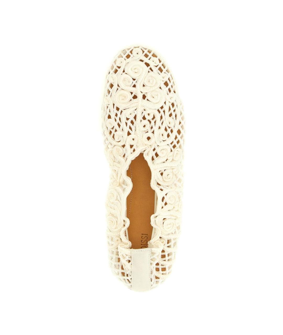 Odissì Белые синтетические балетки, фото 4