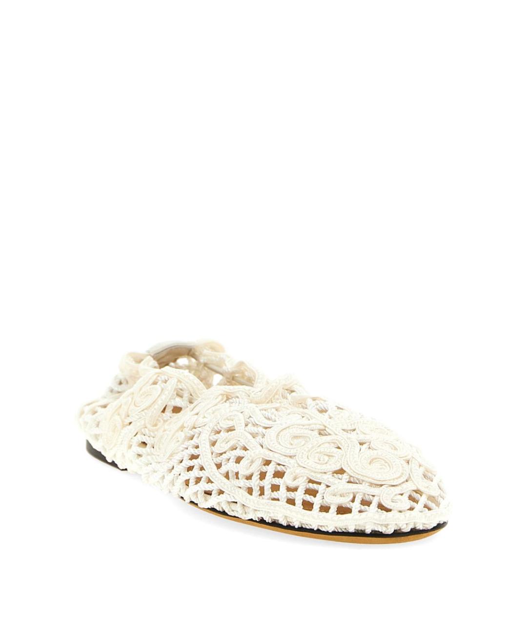 Odissì Белые синтетические балетки, фото 2