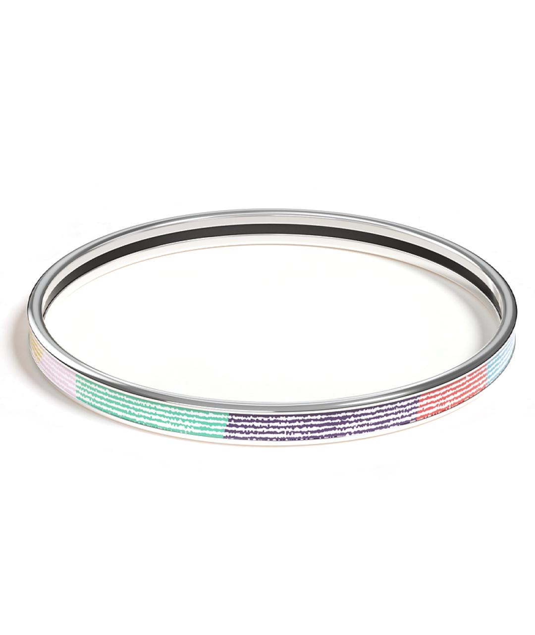 HERMES Серебрянный металлический браслет, фото 2