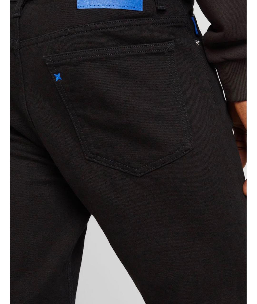 HUGO BOSS Черные хлопко-эластановые джинсы скинни, фото 4