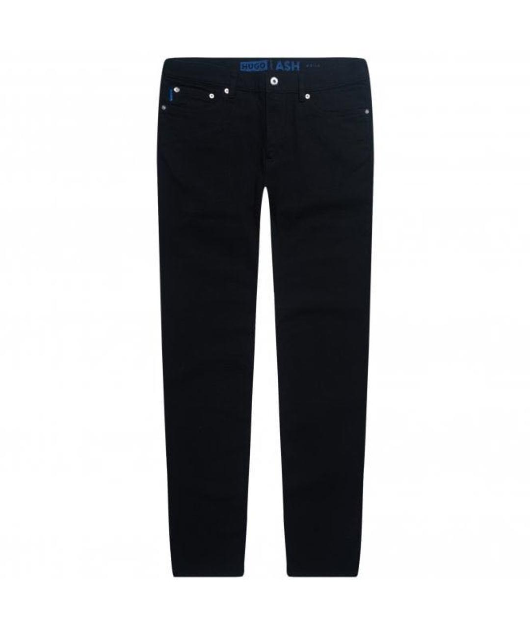 HUGO BOSS Черные хлопко-эластановые джинсы скинни, фото 8