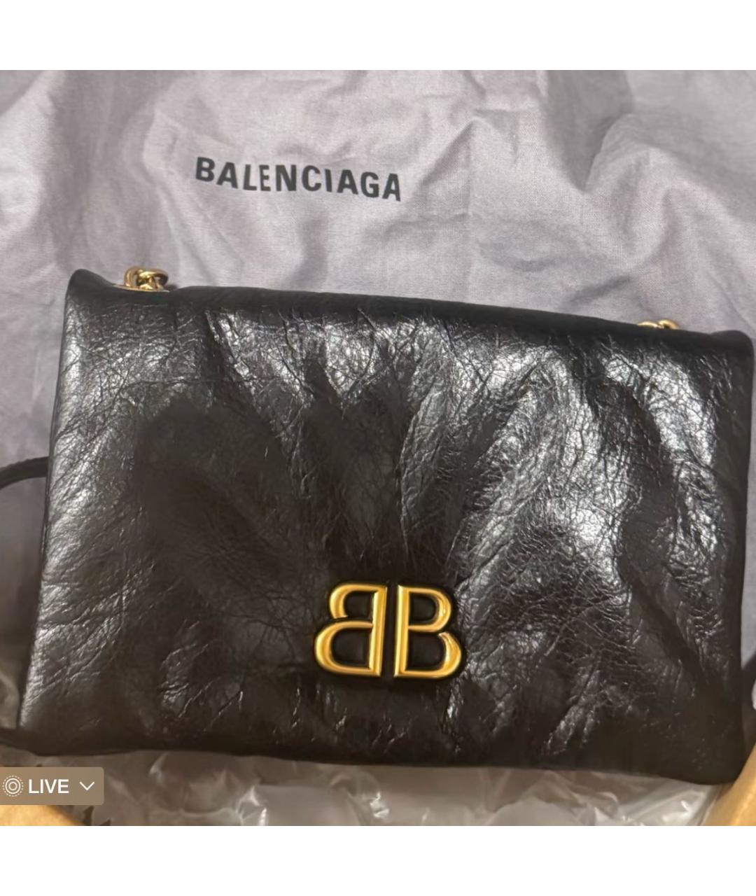 BALENCIAGA Черная сумка через плечо из лакированной кожи, фото 6