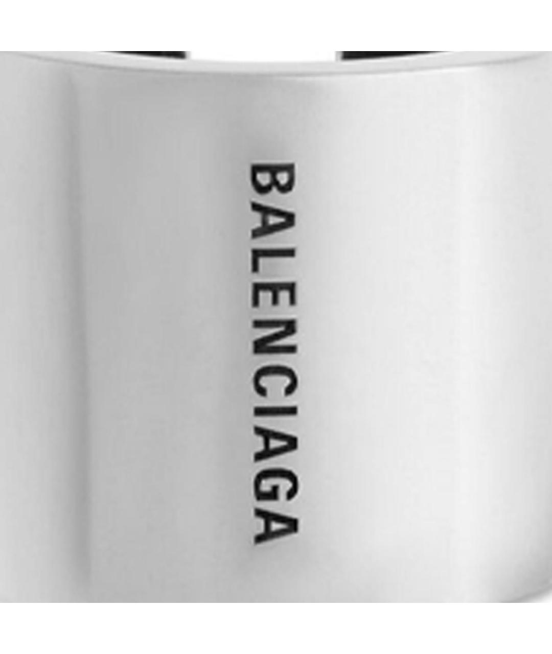 BALENCIAGA Серебряные латунные клипсы, фото 6