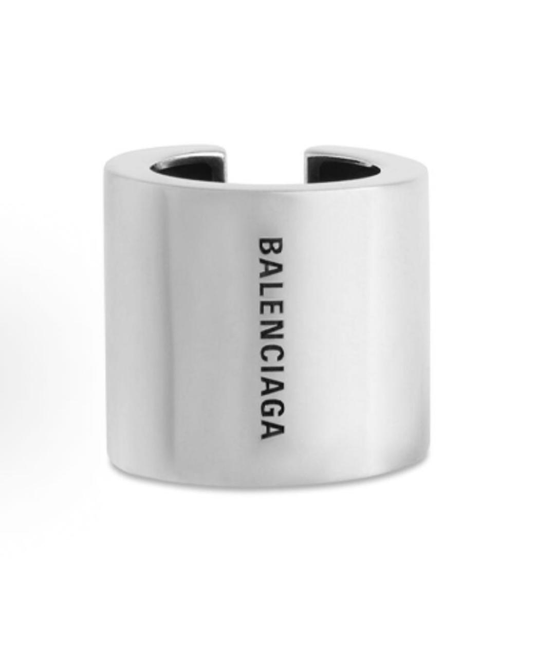 BALENCIAGA Серебряные латунные клипсы, фото 2