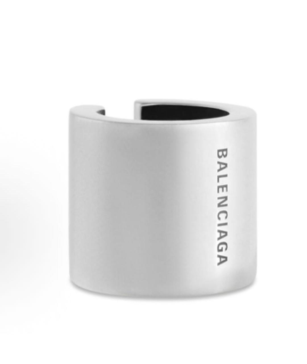 BALENCIAGA Серебряные латунные клипсы, фото 7