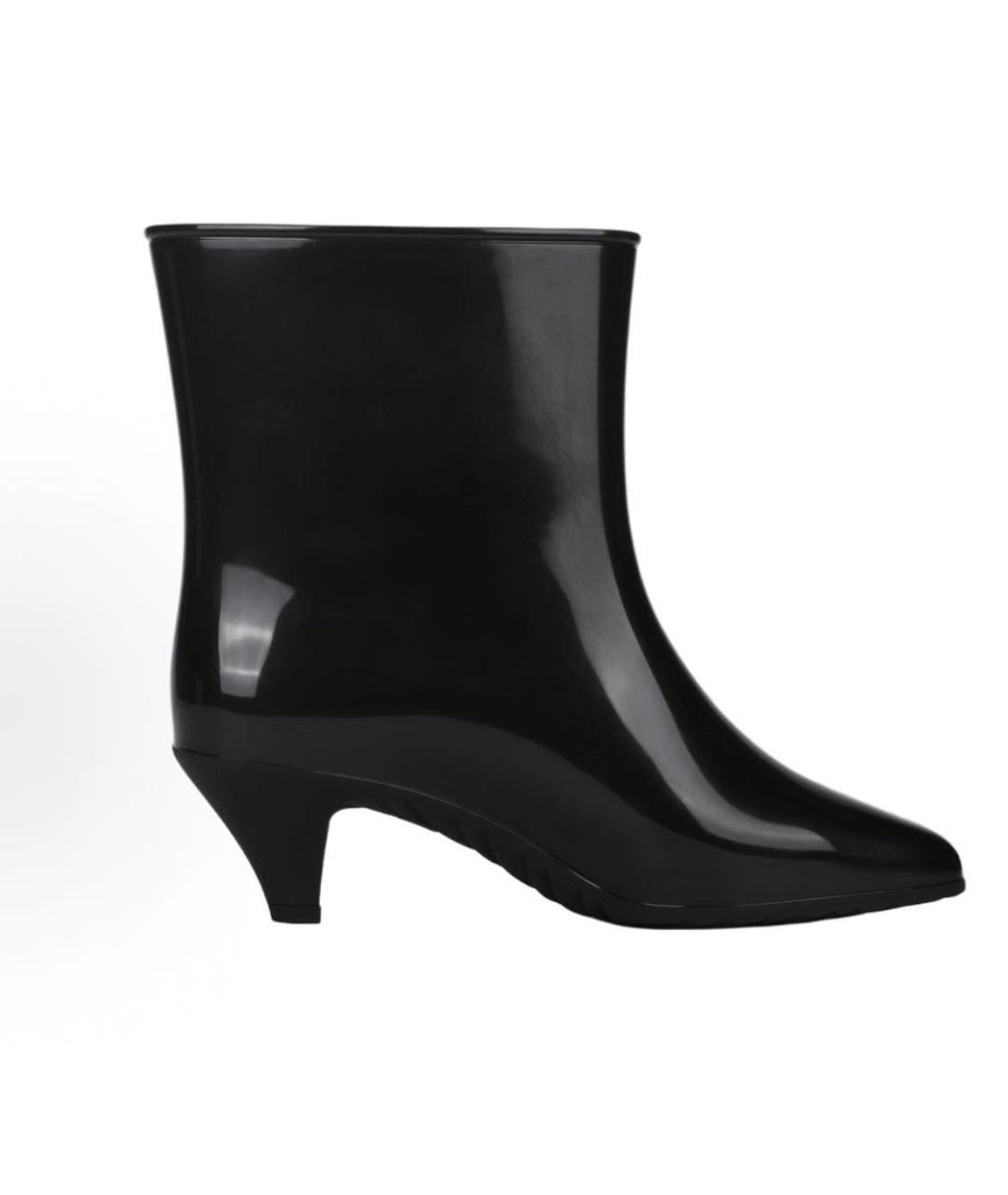 GUCCI Черные резиновые ботинки, фото 2