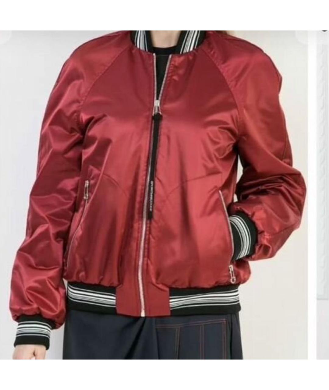 SPORT MAX CODE Красная полиэстеровая куртка, фото 8