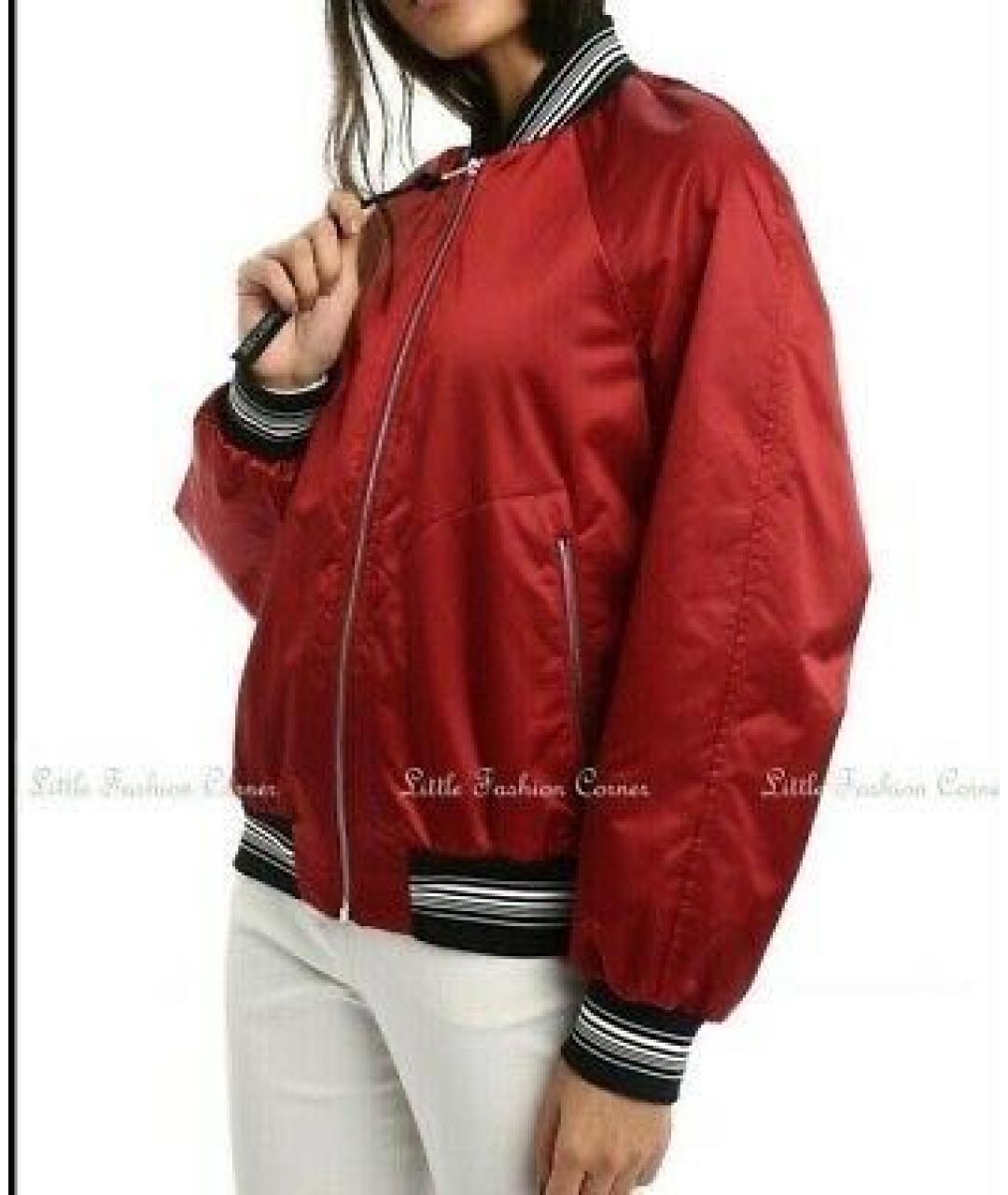 SPORT MAX CODE Красная полиэстеровая куртка, фото 7