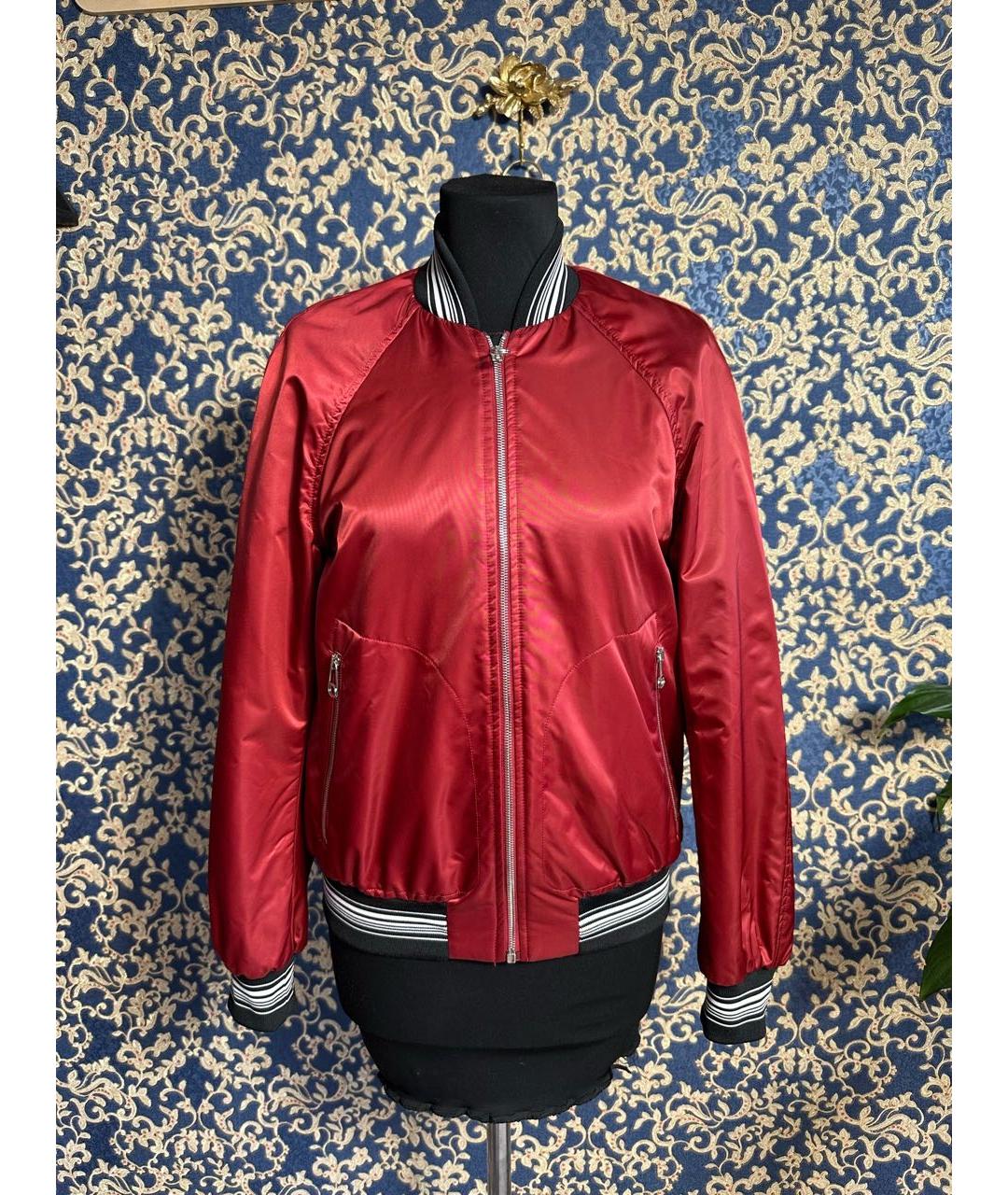 SPORT MAX CODE Красная полиэстеровая куртка, фото 9