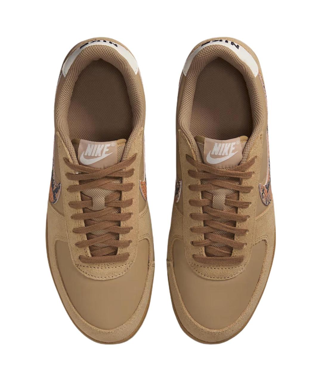 NIKE Коричневые замшевые низкие кроссовки / кеды, фото 4