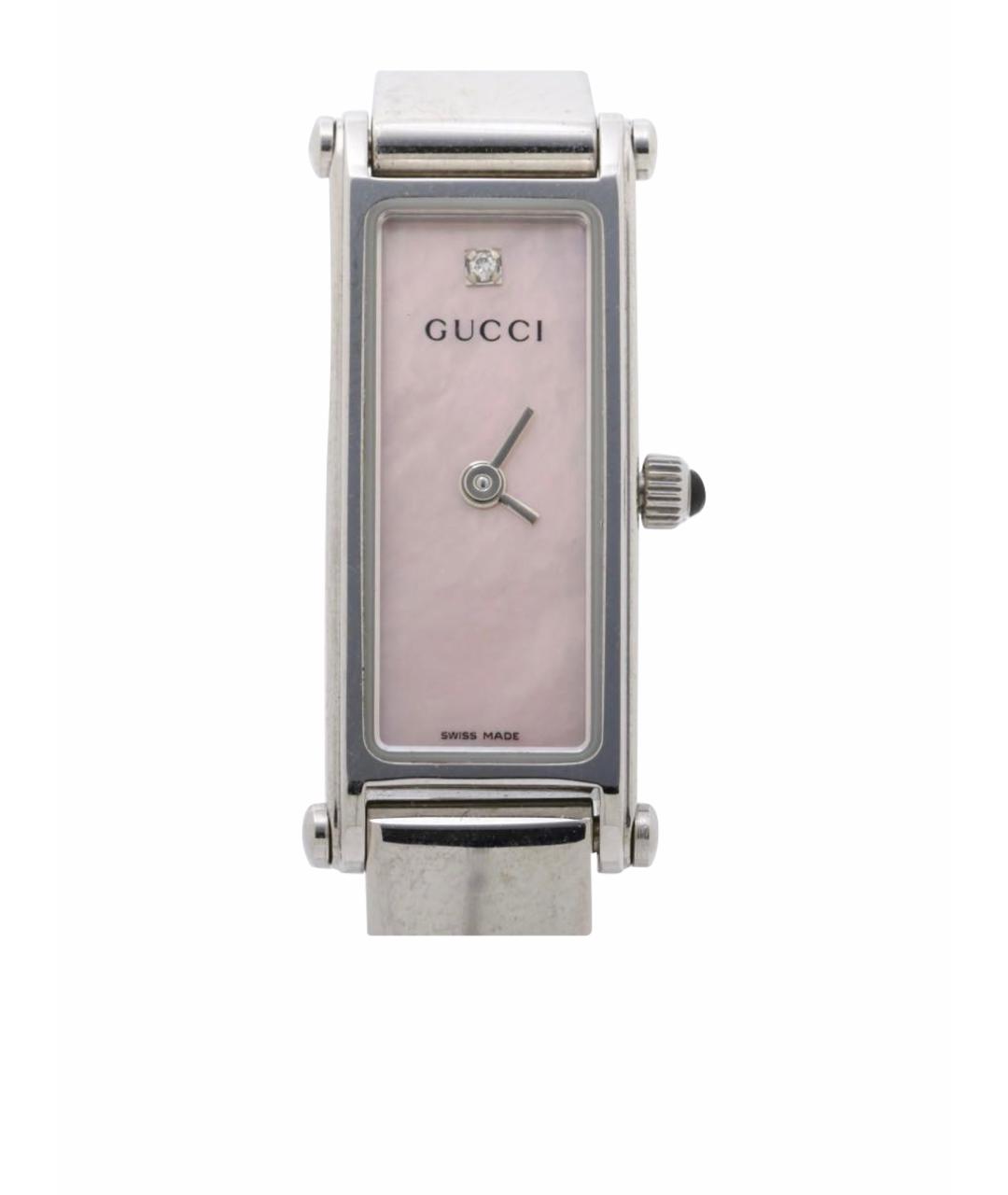 GUCCI Серебряные стальные часы, фото 1