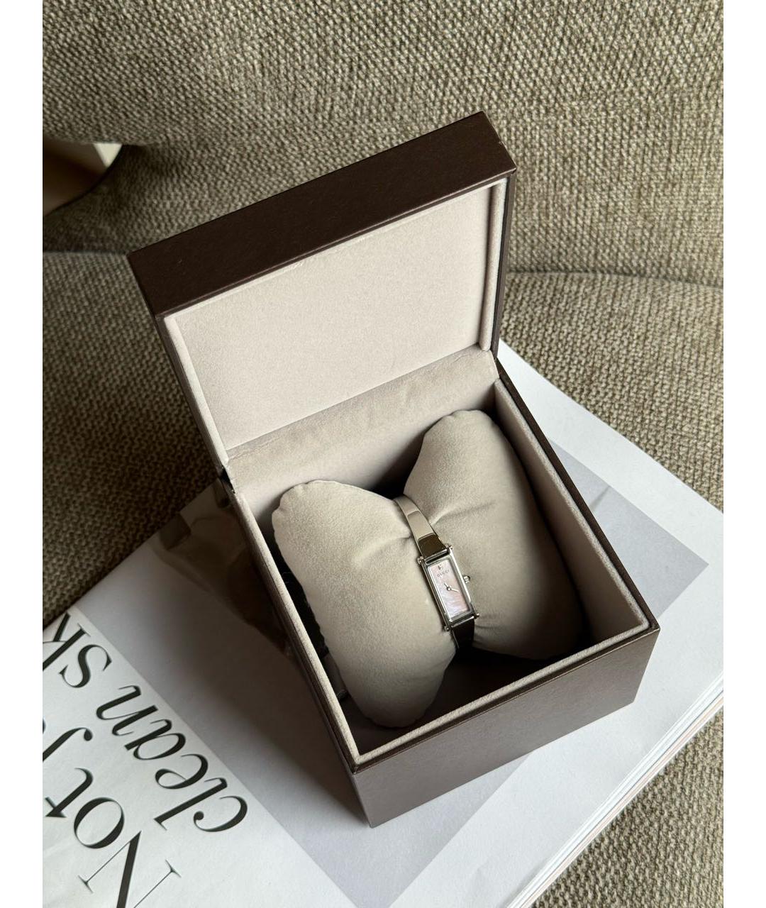 GUCCI Серебряные стальные часы, фото 7