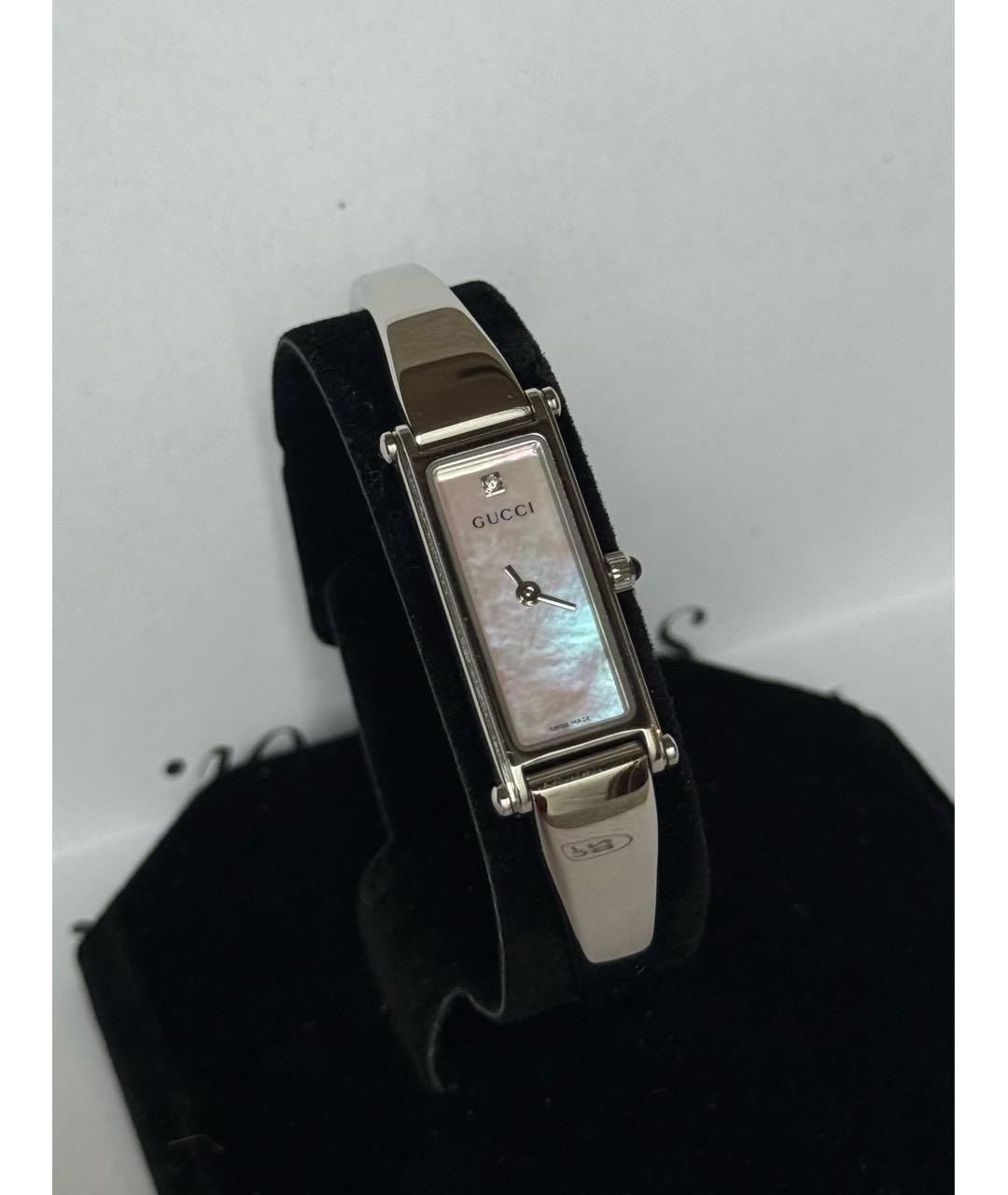 GUCCI Серебряные стальные часы, фото 8