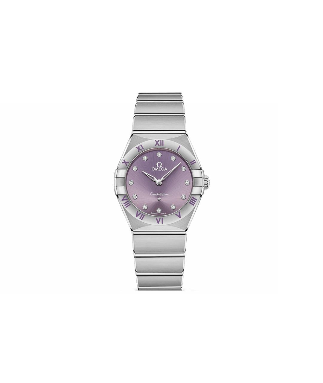 OMEGA Серебряные металлические часы, фото 6