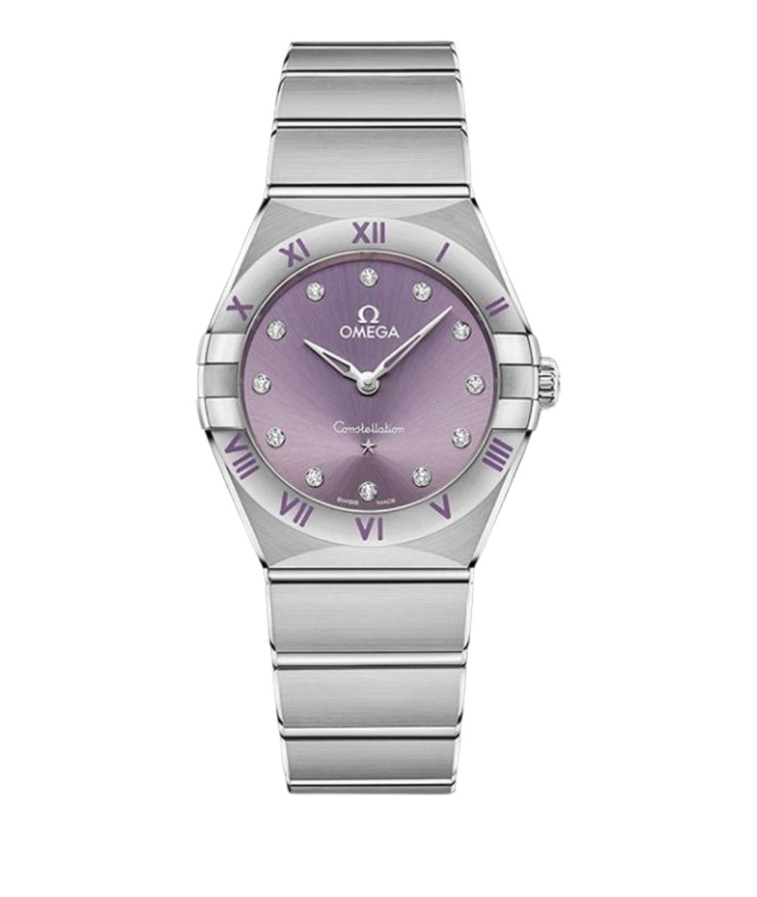 OMEGA Серебряные металлические часы, фото 1