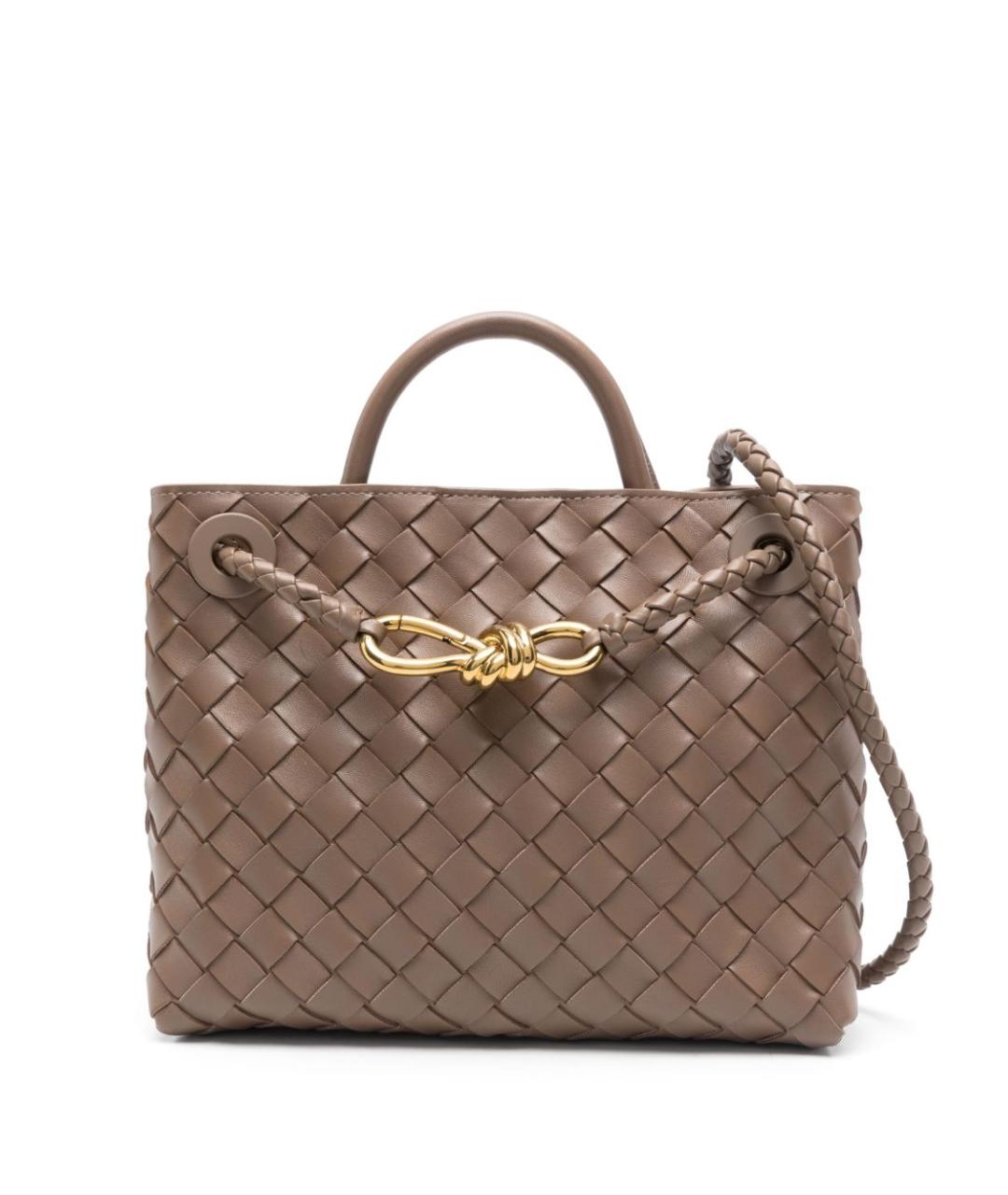 BOTTEGA VENETA Коричневая кожаная сумка тоут, фото 1