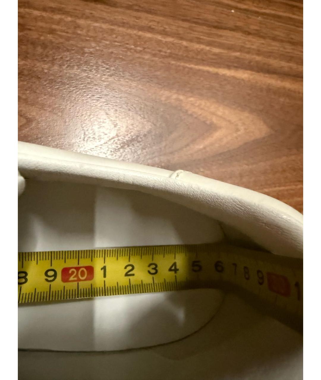 MIU MIU Белые кожаные кеды, фото 8