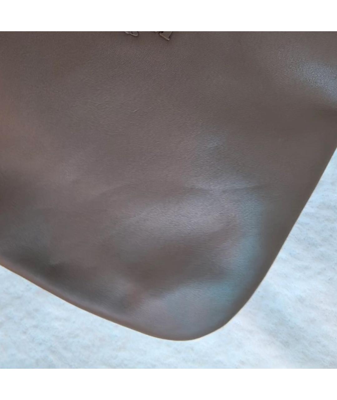 COACH Бежевая кожаная сумка через плечо, фото 8