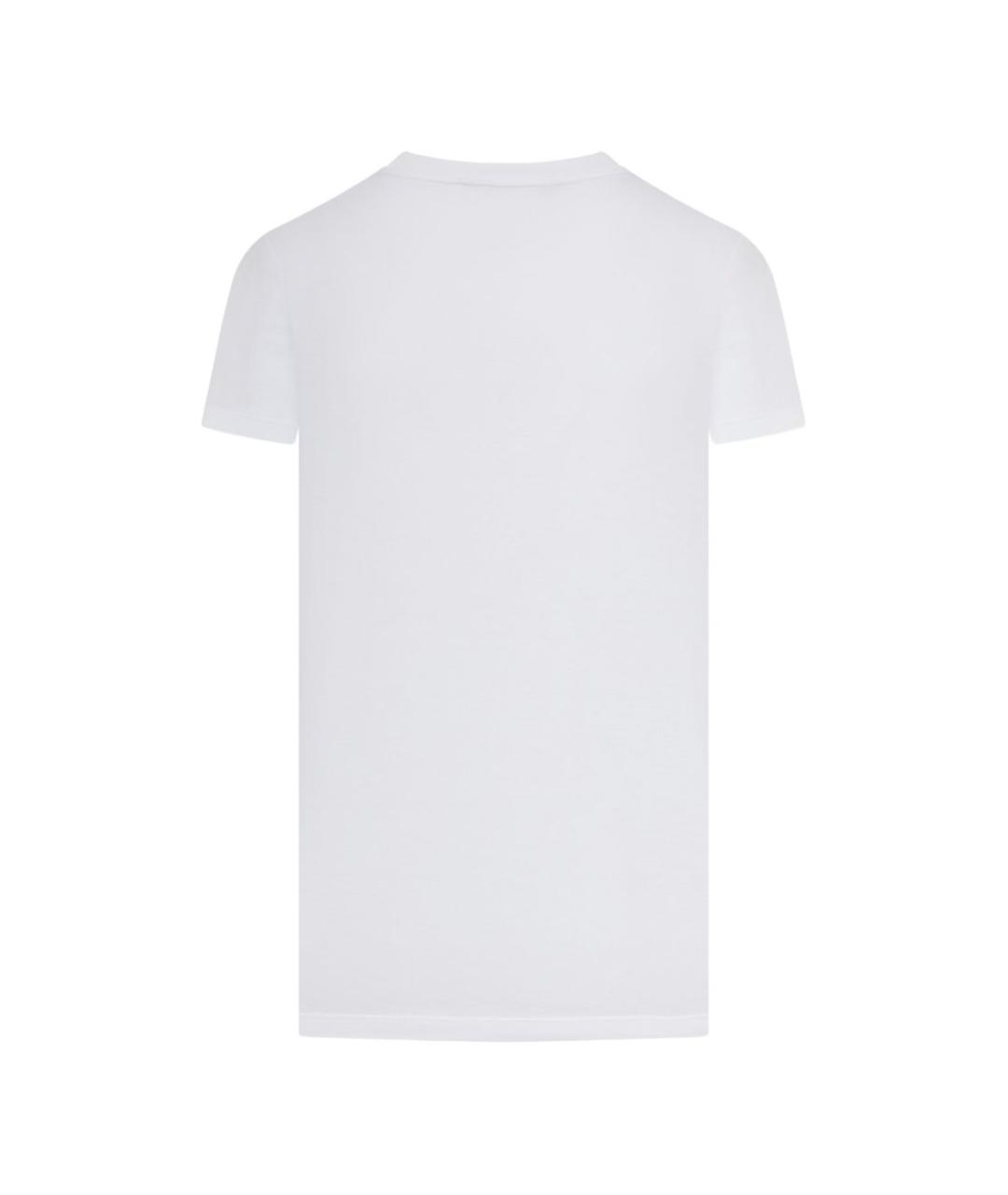 MAX MARA Белая хлопковая футболка, фото 2