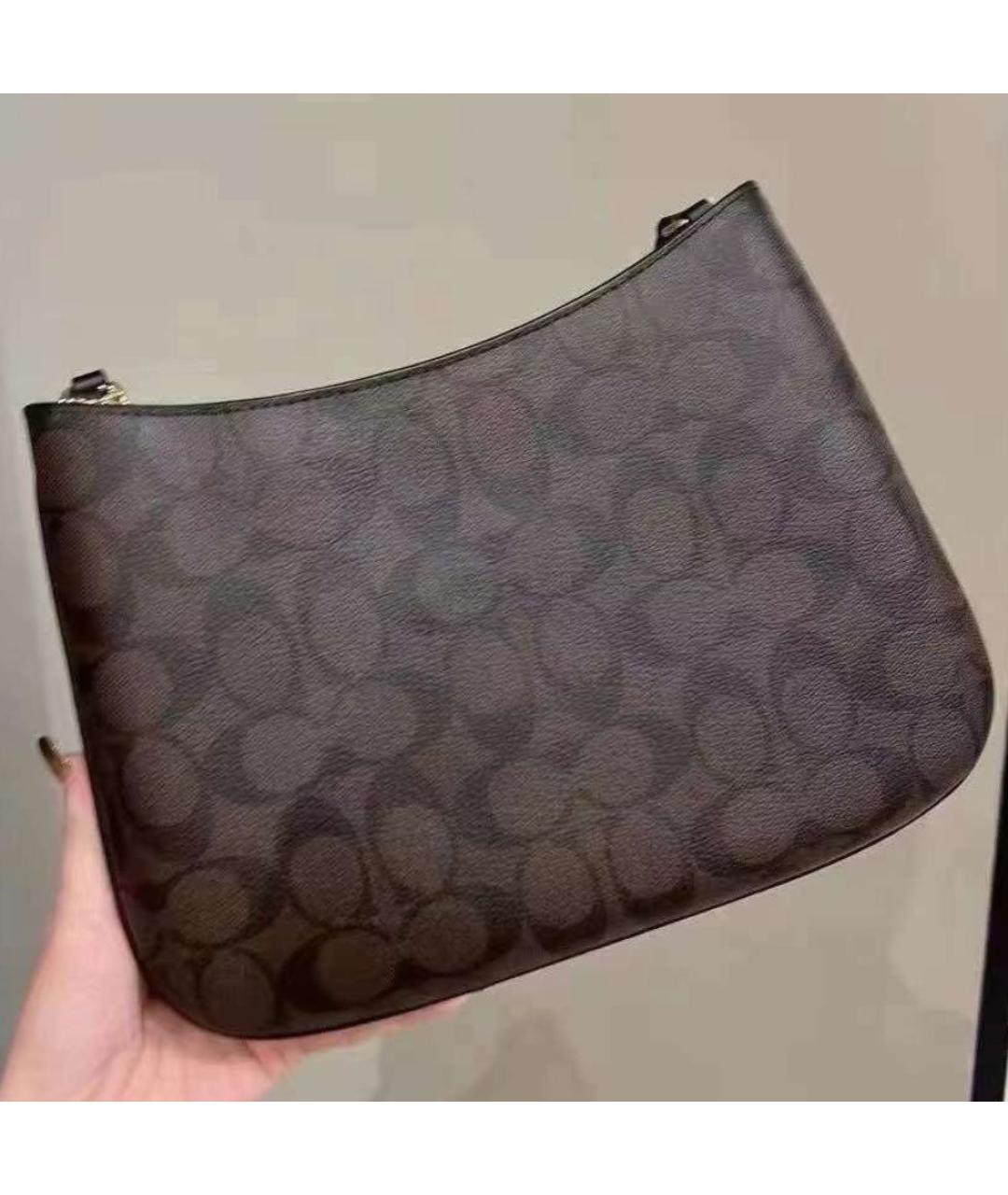 COACH Коричневая сумка через плечо, фото 6