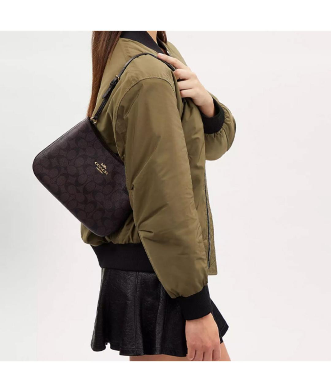 COACH Коричневая сумка через плечо, фото 4