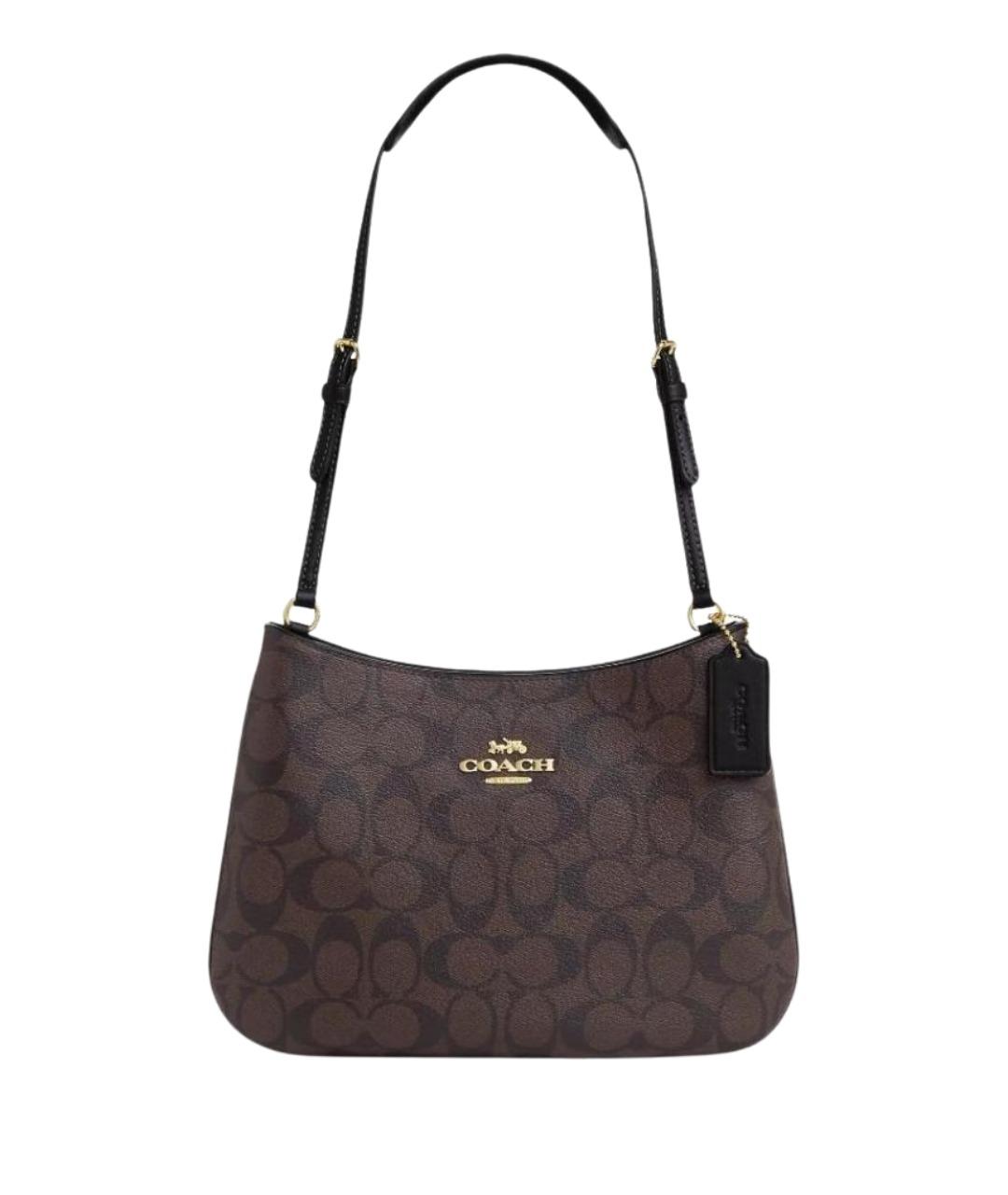 COACH Коричневая сумка через плечо, фото 1