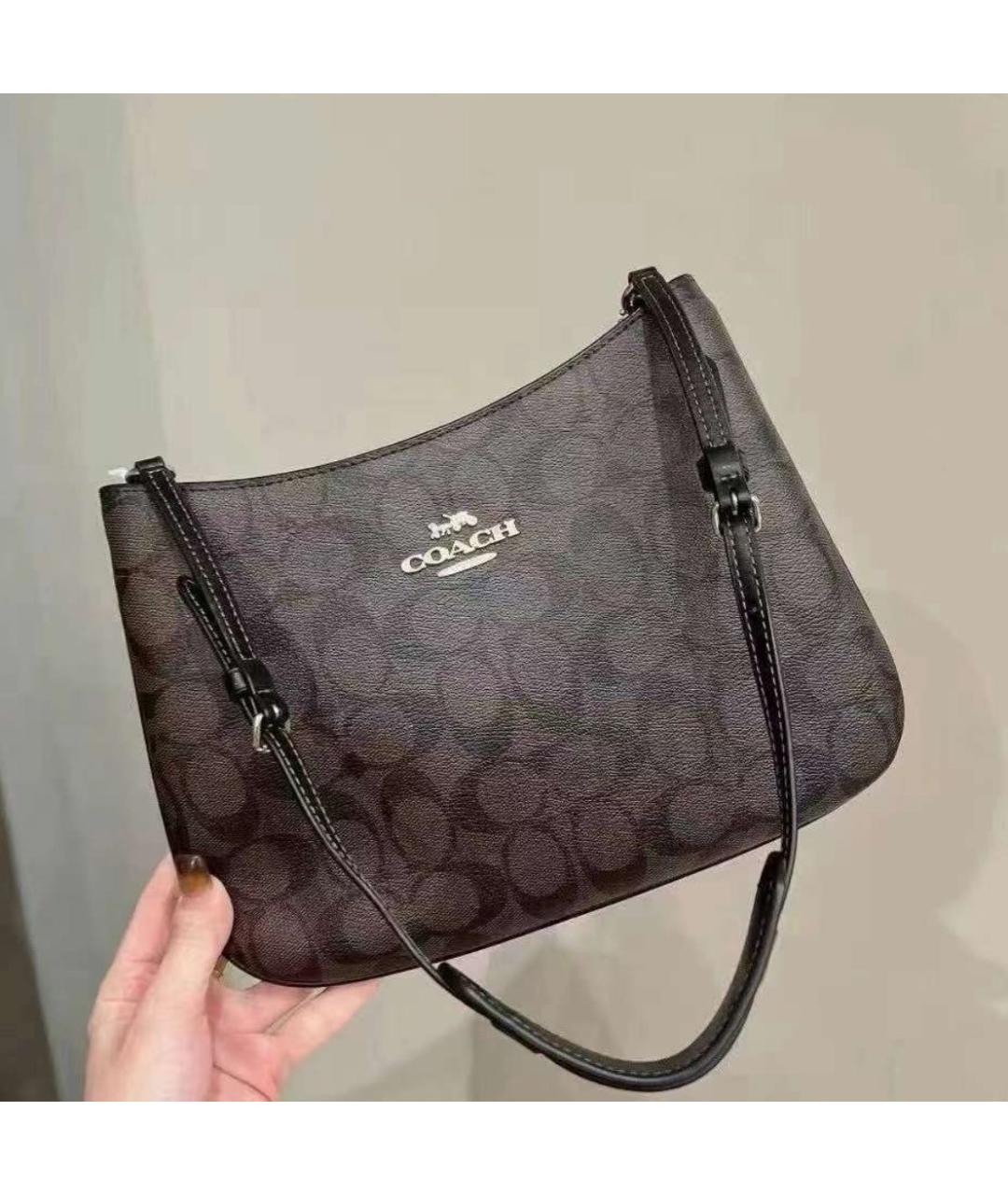 COACH Коричневая сумка через плечо, фото 5
