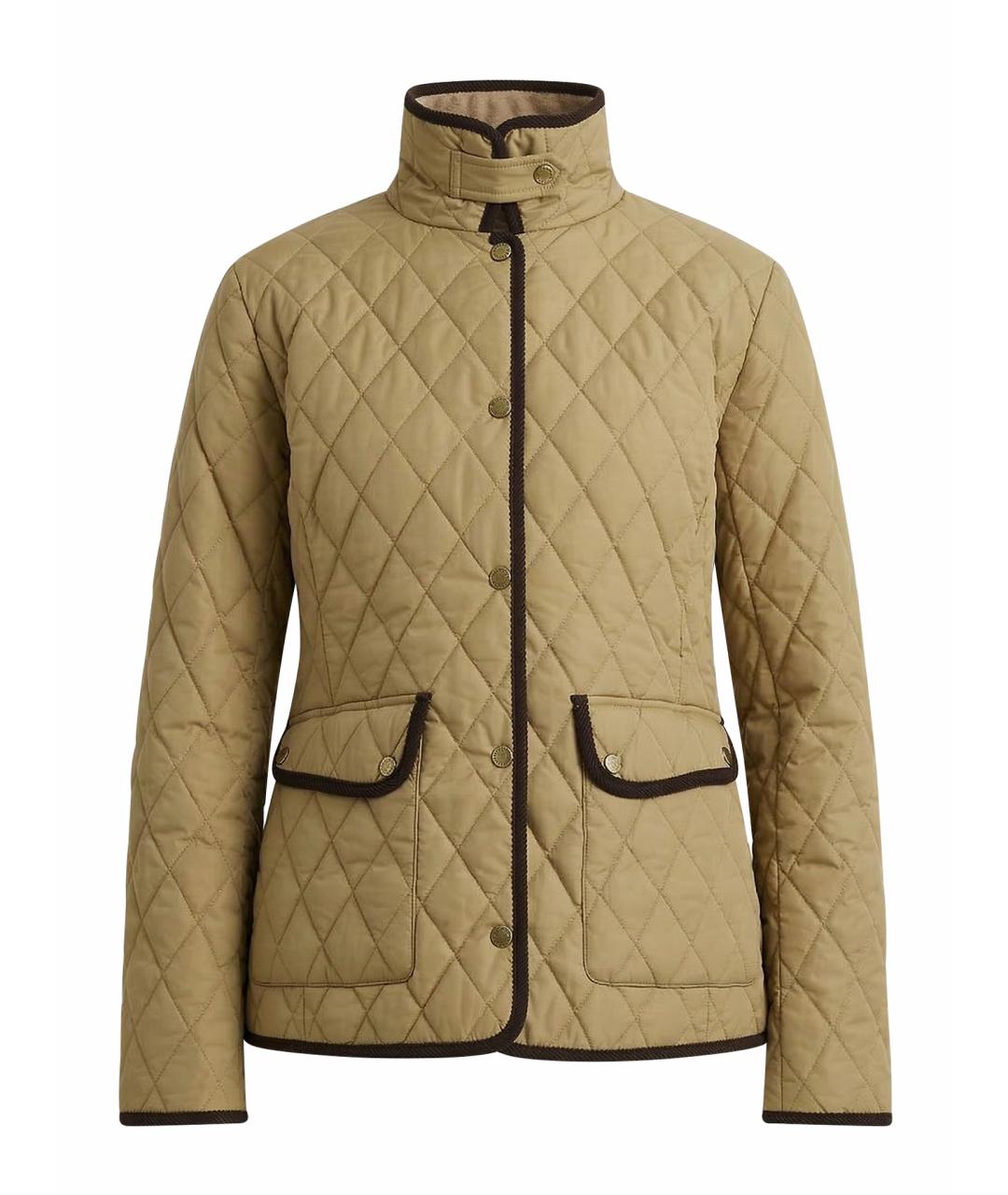 RALPH LAUREN Бежевая полиэстеровая куртка, фото 1