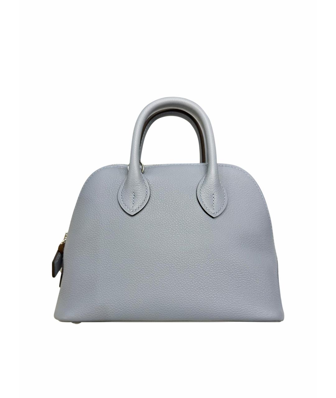 HERMES Серая кожаная сумка через плечо, фото 1