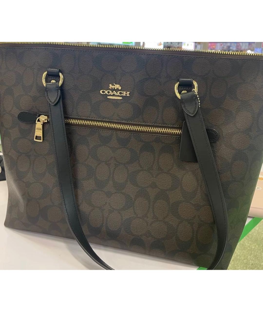 COACH Коричневая сумка тоут, фото 8