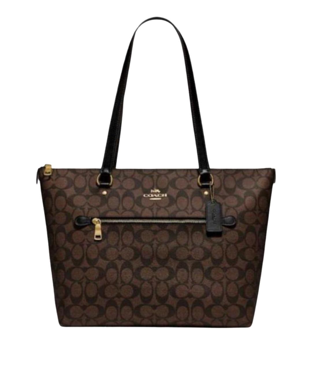 COACH Коричневая сумка тоут, фото 1