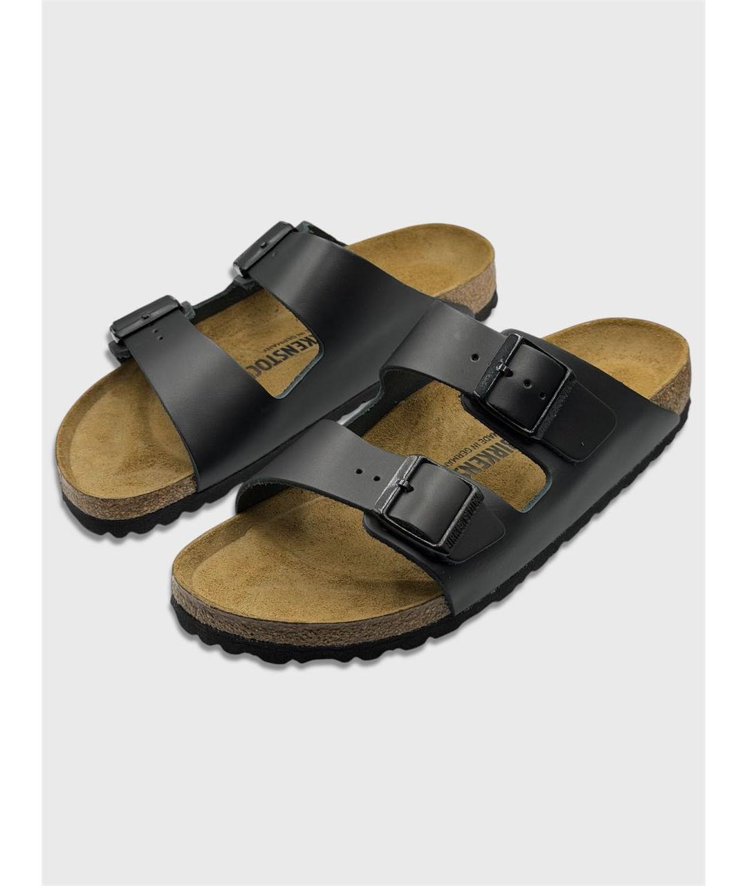 BIRKENSTOCK Черные кожаные сандалии, фото 2