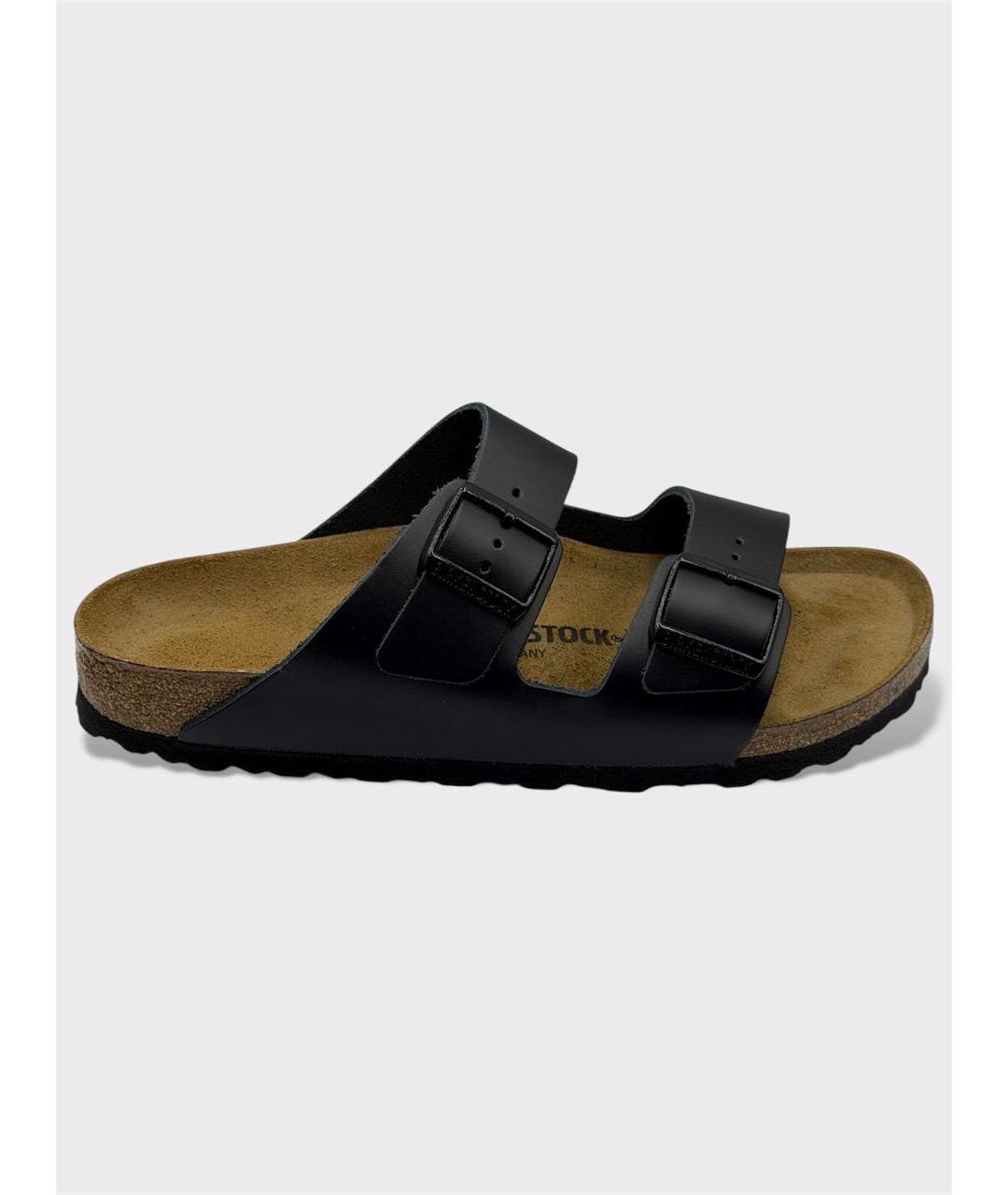 BIRKENSTOCK Черные кожаные сандалии, фото 6