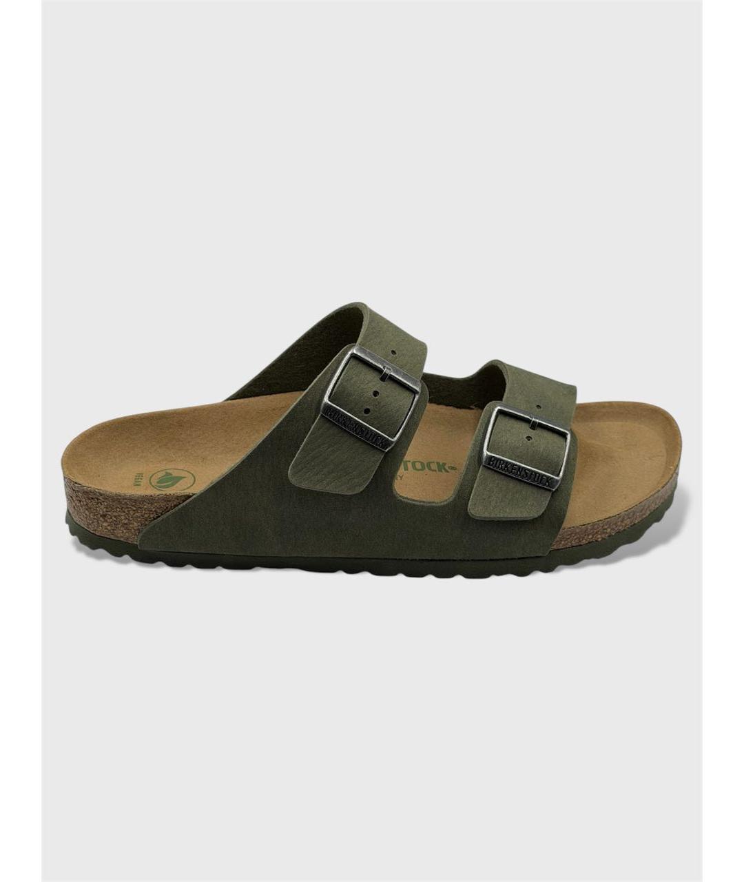 BIRKENSTOCK Хаки замшевые сандалии, фото 6