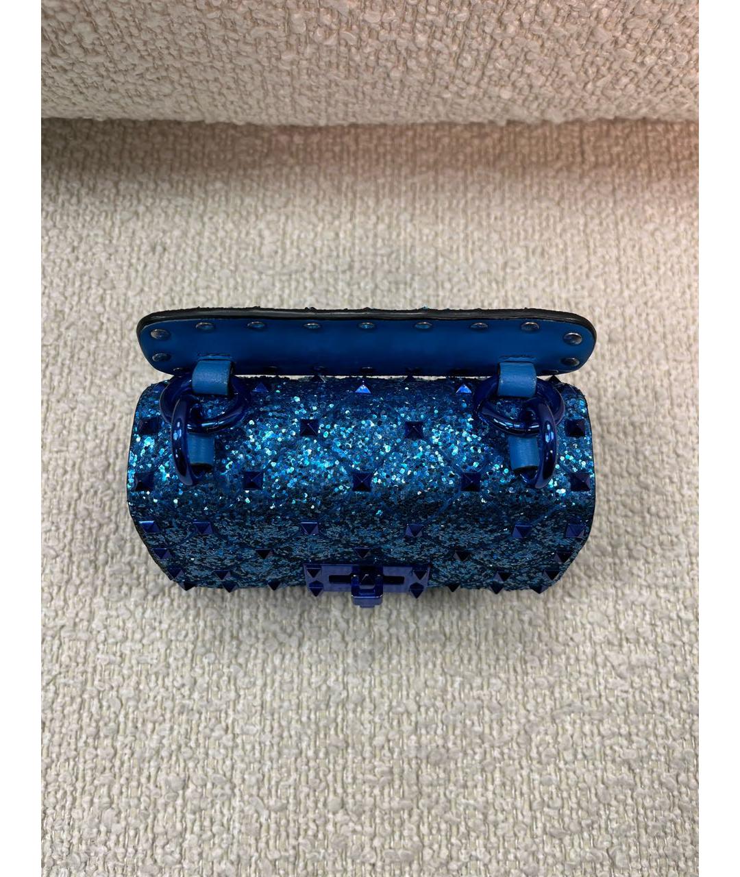 VALENTINO Синяя сумка с короткими ручками, фото 7