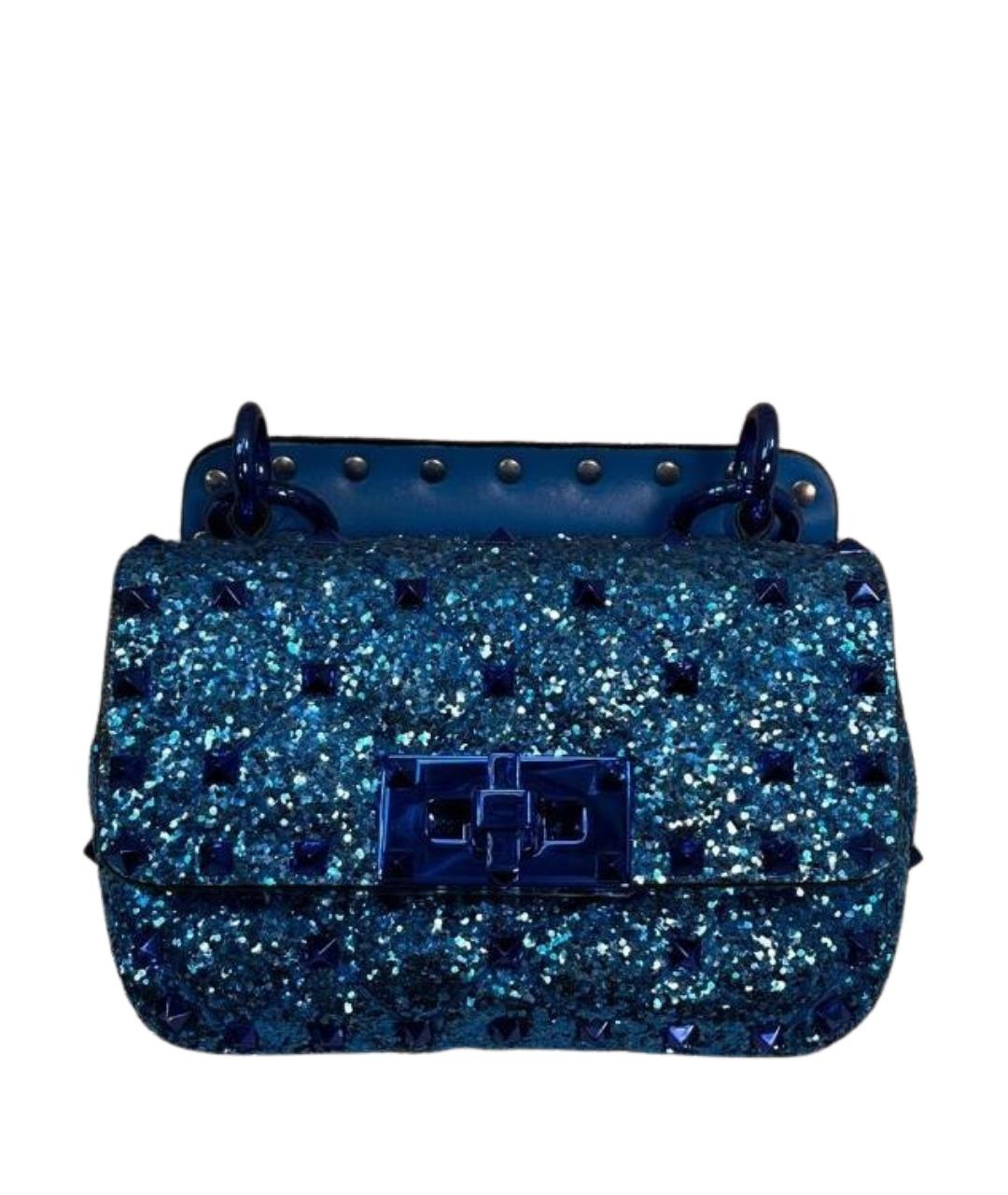 VALENTINO Синяя сумка с короткими ручками, фото 1