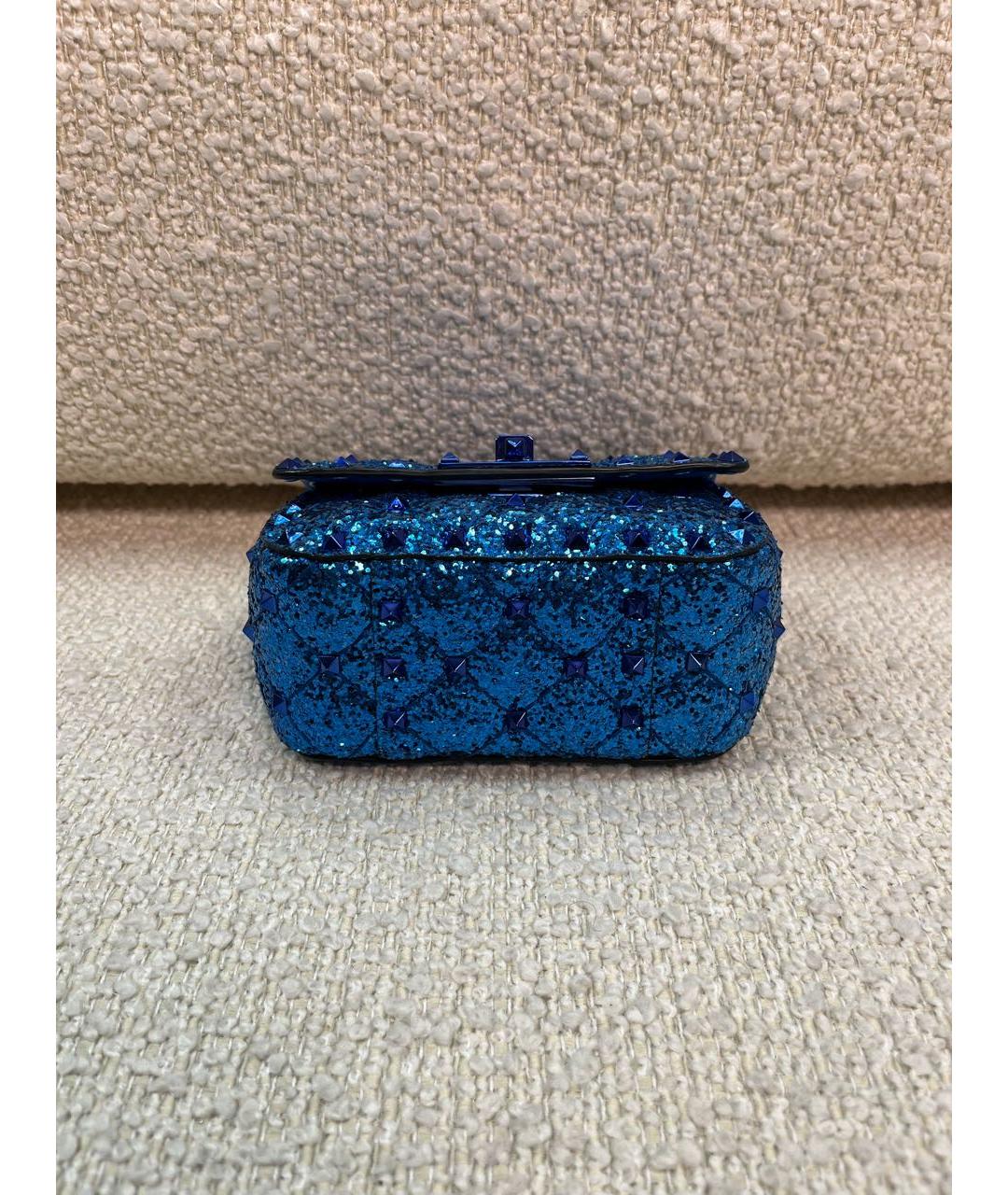 VALENTINO Синяя сумка с короткими ручками, фото 6